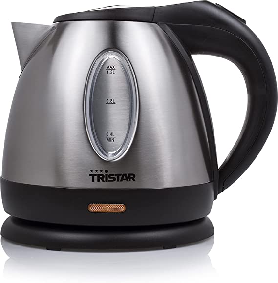 Tristar - Jug Kettle - WK-1323 - Standard - 1500 W - 1.2 L - Stainless steel - 360° rotational base - Silver