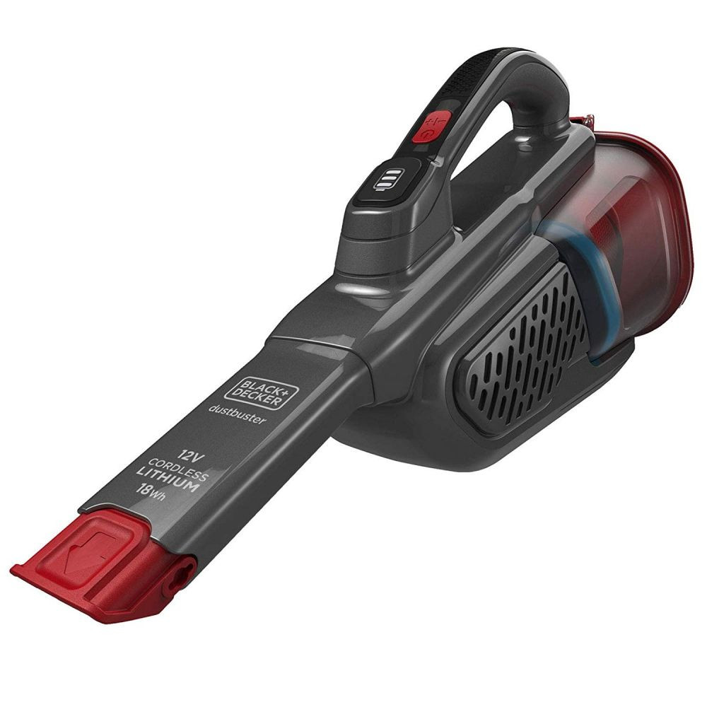 BLACK & DECKER Vacuum Cleaner - BHHV315B-QW - Cordless operating - Handstick - 12 V - Gray/Red
