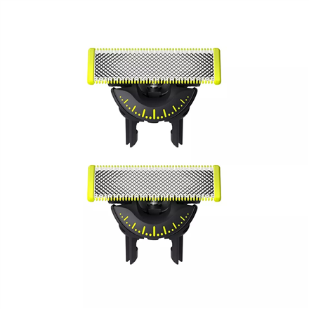 Philips - OneBlade Replacement blade, 2 pcs - QP420/50 - Black/Green