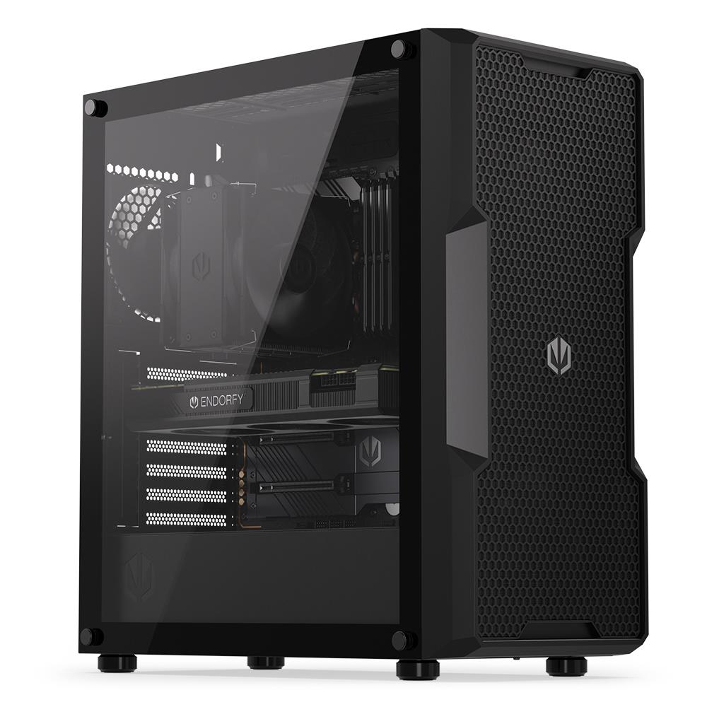 Case|ENDORFY|Regnum 400 Air|MidiTower|Case product features Transparent panel|Not included|ATX|MicroATX|MiniITX|Colour Black|EY2A008