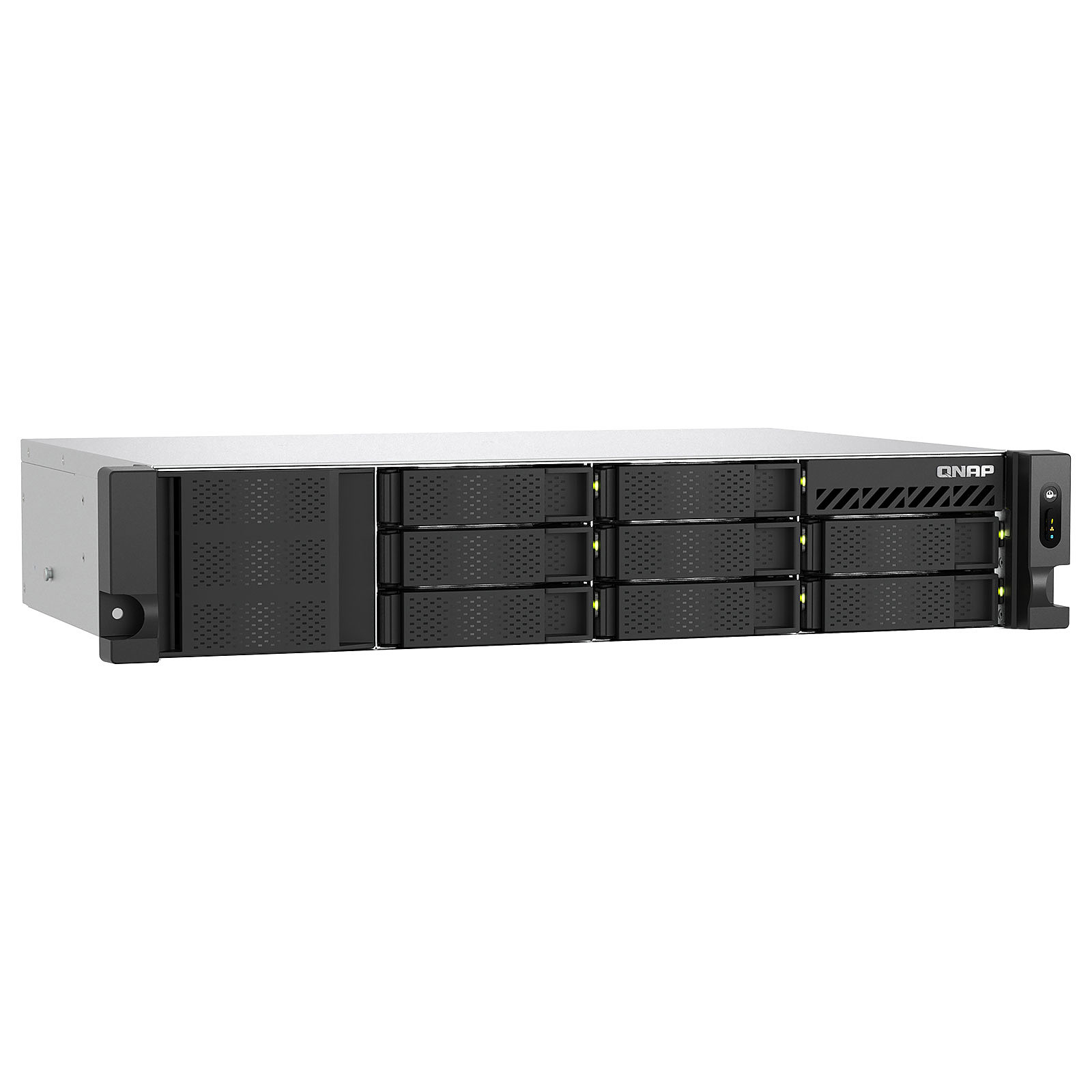 QNAP - 8-Bay Short-Depth Rackmount NAS - TS-855eU-8G - Intel Atom - C5125 8-core - Processor frequency 2.8 GHz - 8 GB