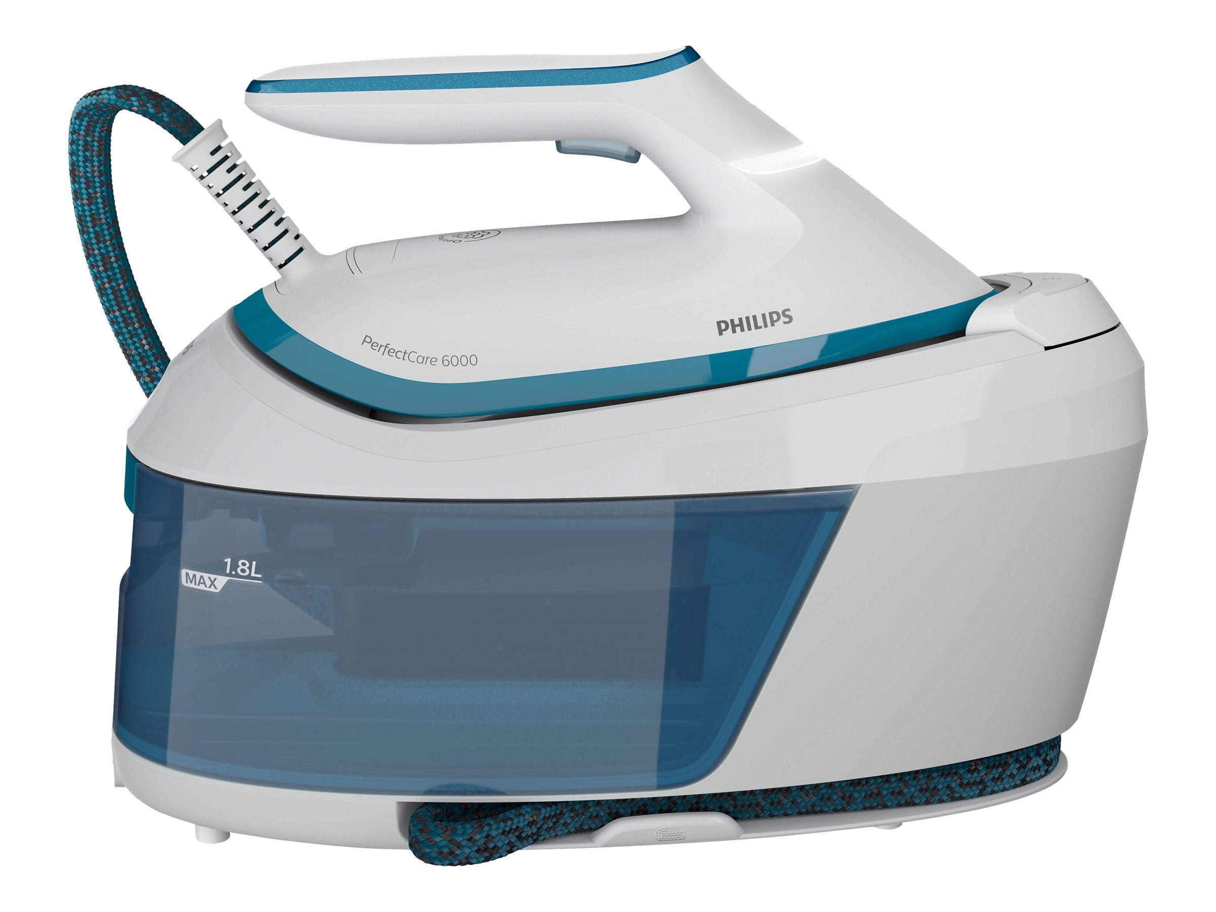 Philips - Steam Generator - PSG6022/20 PerfectCare - 2400 W - 1.8 L - 6.5 bar - Auto power off - Calc-clean function - White/Blue