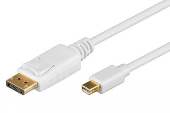 Goobay 52859 Mini DisplayPort adapter cable 1.2, gold-plated, 2m - Goobay - DP to mini-DP