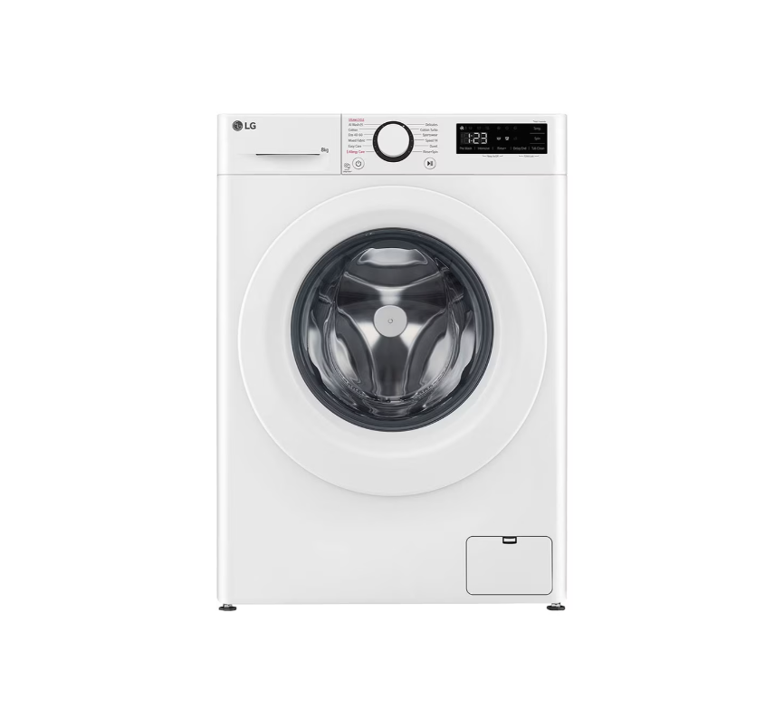 LG - Washing machine - F2WR508SWW - Energy efficiency class A - Front loading - Washing capacity 8 kg - 1200 RPM - Depth 47.5 cm - Width 60 cm - Display - LED - Steam function - Direct drive - White