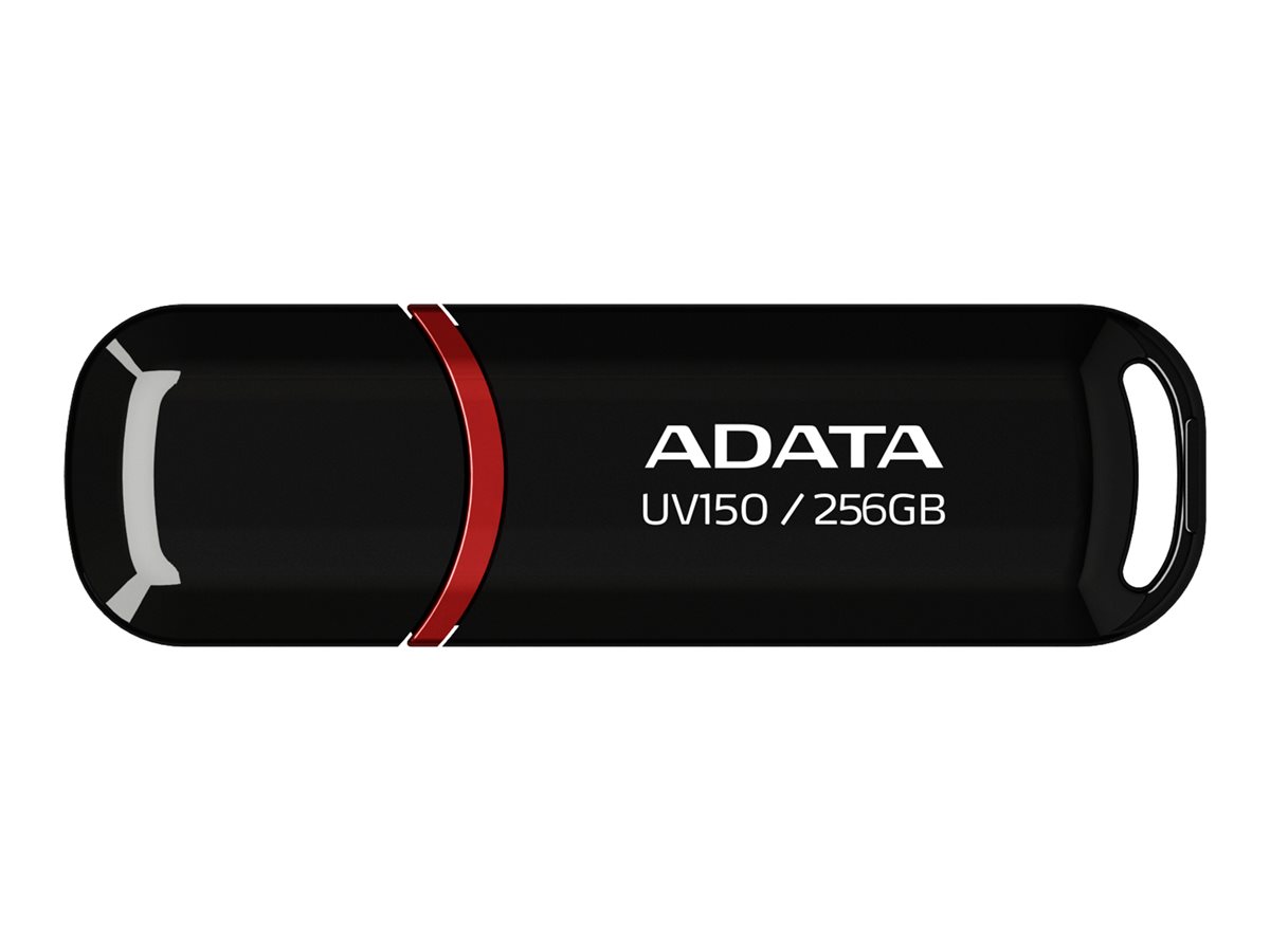 ADATA - USB Flash Drive - UV150 - 256 GB - USB 3.2 Gen1 - Black