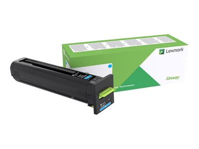 Lexmark CX825,860 Cyn Corp 22K Cartridge - Lexmark 82K2XCE - Lexmark - Extra High Yield - cyan - original - toner cartridge - LCCP, Lexmark Corporate - Toner cartridge - Cyan