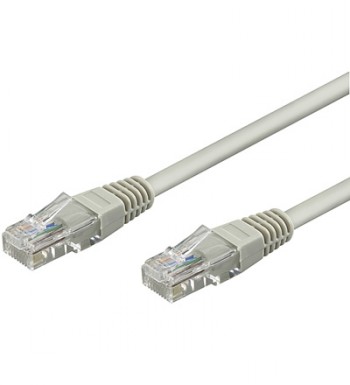 Goobay - CAT 6 patch cable, U/UTP - Grey RJ45 male (8P8C) - RJ45 male (8P8C)