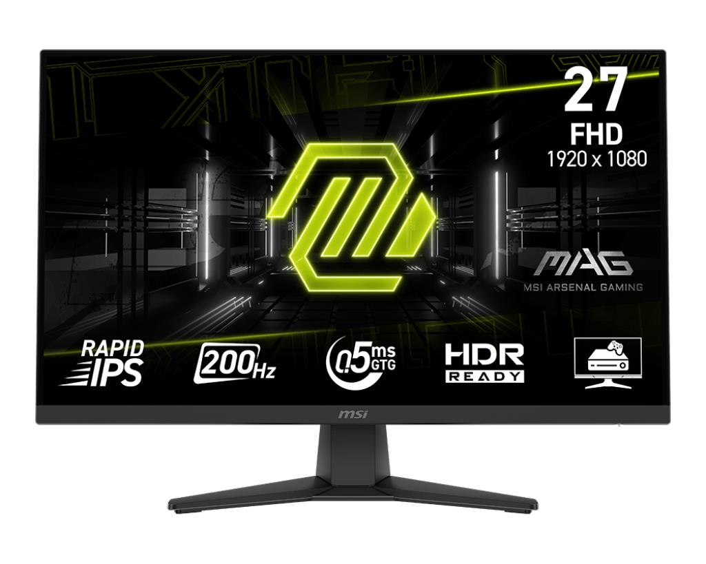 LCD Monitor|MSI|MAG 272F|27"|Gaming|Matte|Panel IPS|1920x1080|16:9|200Hz|0.5 ms|Colour Black|MAG272F