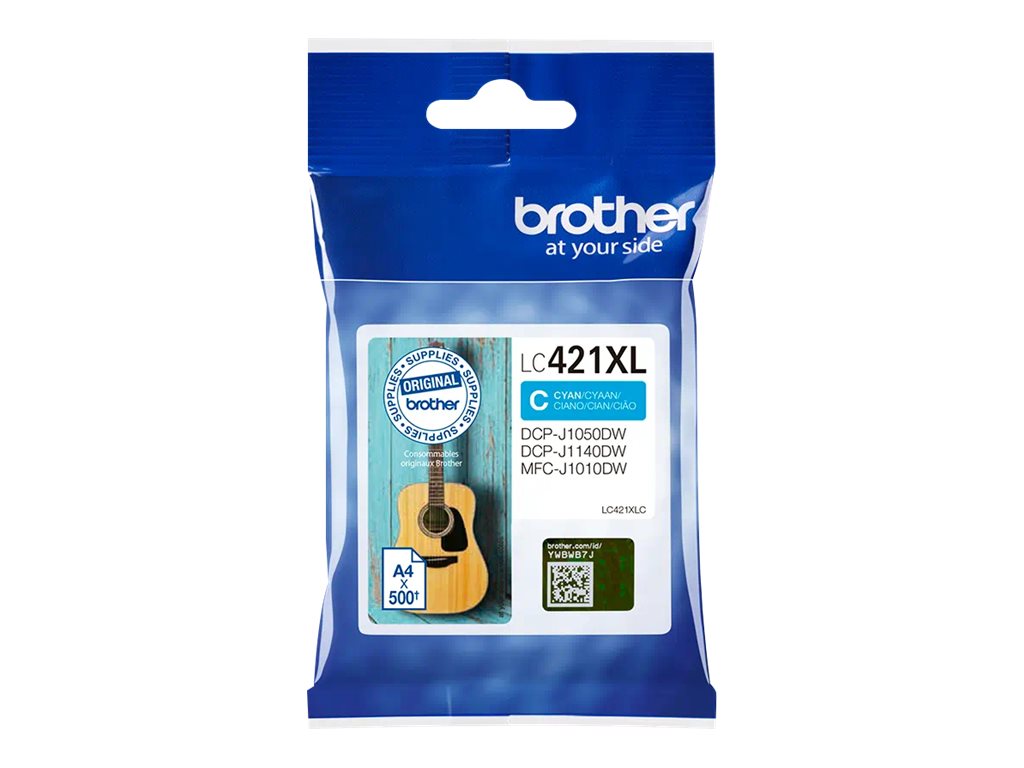 Brother LC421XLC Ink Cartridge, Cyan - Brother LC421XLC - Ink cartridge - Cyan