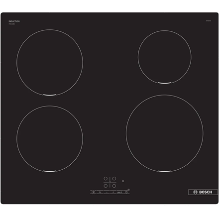 Bosch Hob - PIE611BB5E - Induction - Number of burners/cooking zones 4 - Touch - Timer - Black - Display
