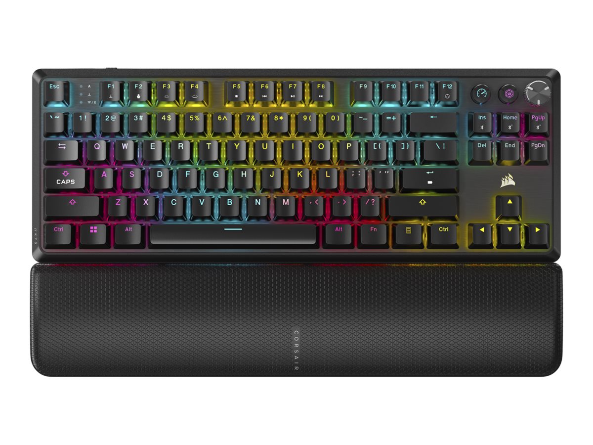 Corsair - Tenkeyless Mechanical Gaming Keyboard - K70 CORE TKL - Gaming Keyboard - Wireless - Wireless connection - NA - MLX RED Switch - Black