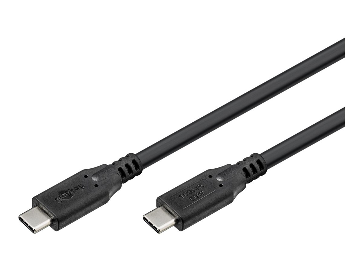 Goobay - USB-C Cable, USB 3.2, 60 W, 10 Gbit/s, Power Delivery, 1.5 m - 74206