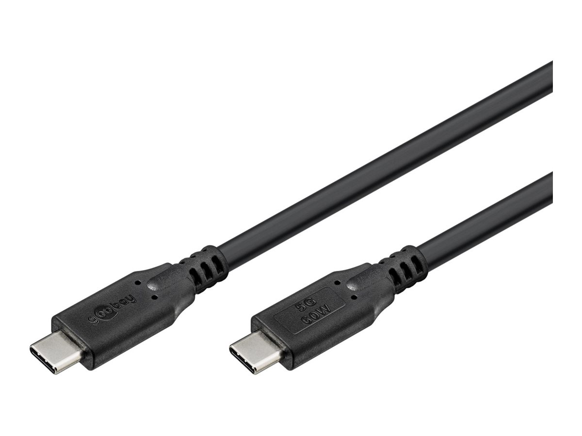 Goobay - USB-C Cable, USB 3.2, 60 W, 5 Gbit/s, Power Delivery - 74727