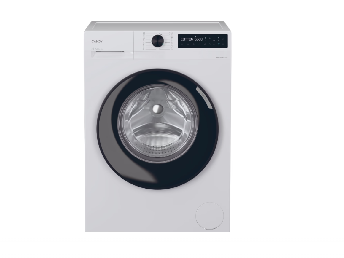 Candy Washing Machine - BR 49B8-S - Energy efficiency class A - Front loading - Washing capacity 9 kg - 1400 RPM - Depth 60 cm - Width 60 cm - Display - LCD - Steam function - Wi-Fi - White