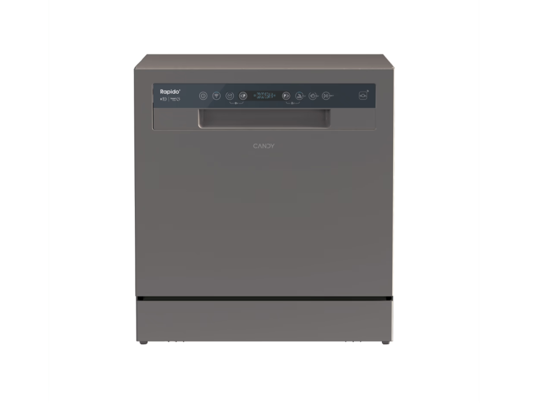 Candy Dishwasher - CP 8F9FFA - Free standing - Width 55 cm - Number of place settings 8 - Number of programs 8 - Energy efficiency class F - Display - Antracite