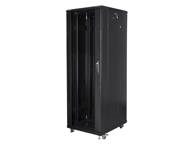 Lanberg - Rack cabinet 19" free-standing 37U/600x800 (flat pack) - FF01-6837-12B - Black