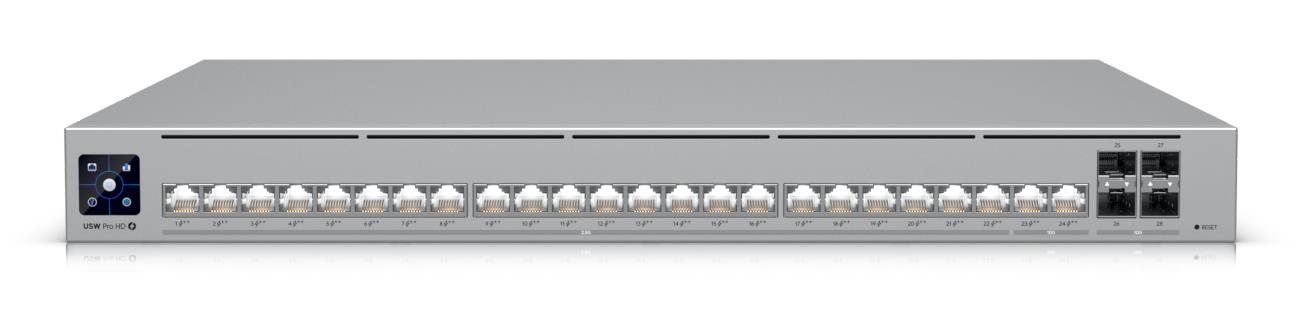Switch|UBIQUITI|Type L3|PoE ports 24|600 Watts|USW-PRO-HD-24-POE
