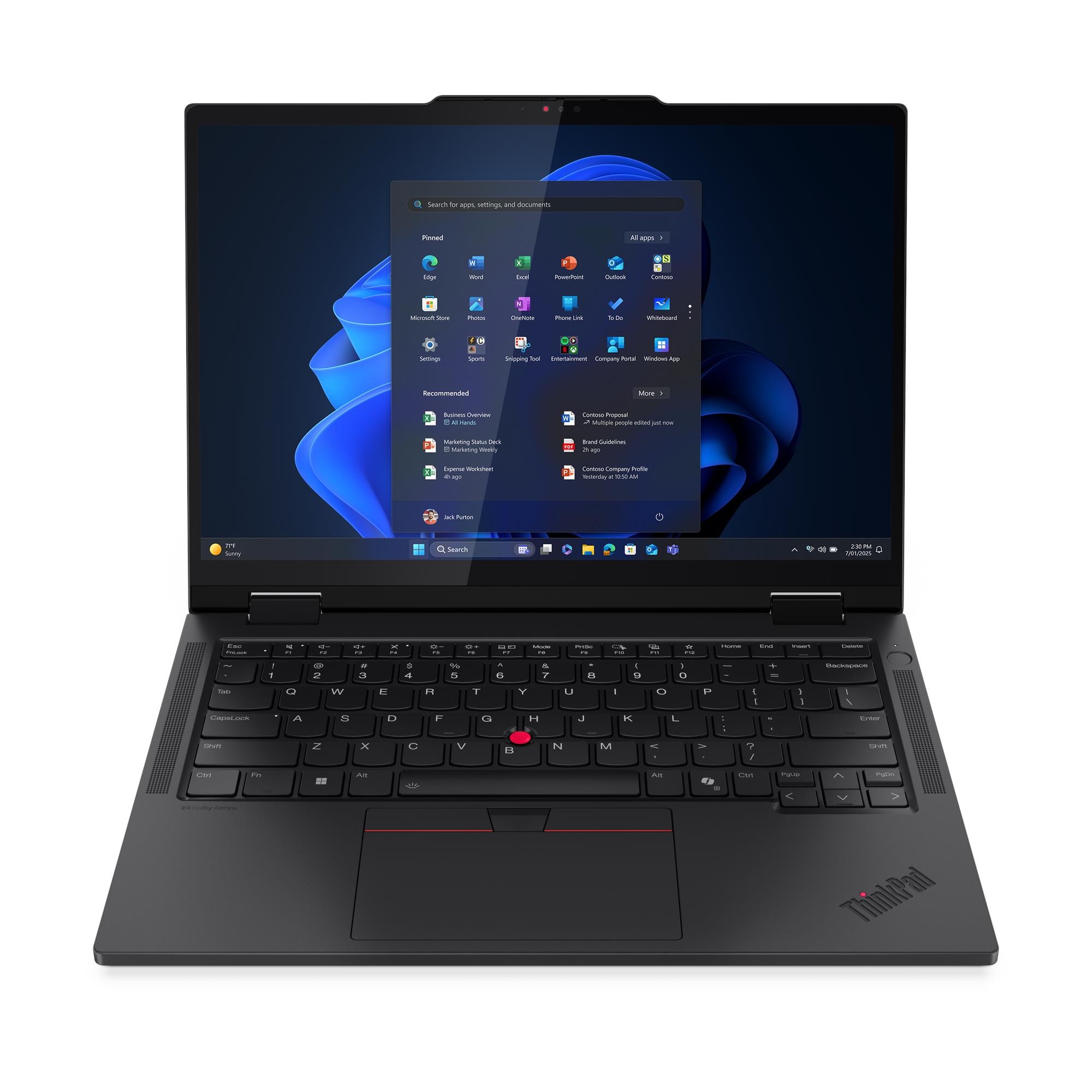Lenovo ThinkPad T14s 2-in-1 G1 Intel - Black - 14 " - IPS - Touchscreen - WUXGA - 1920 x 1200 pixels - Intel Core Ultra 5 - 225U - 16 GB - Soldered LPDDR5x - Solid-state drive capacity 512 GB - Intel Graphics - Windows 11 Pro - 802.11ax - Bluetooth versio