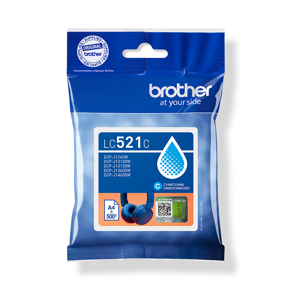 Brother LC521C - Ink Cartridges - Cyan