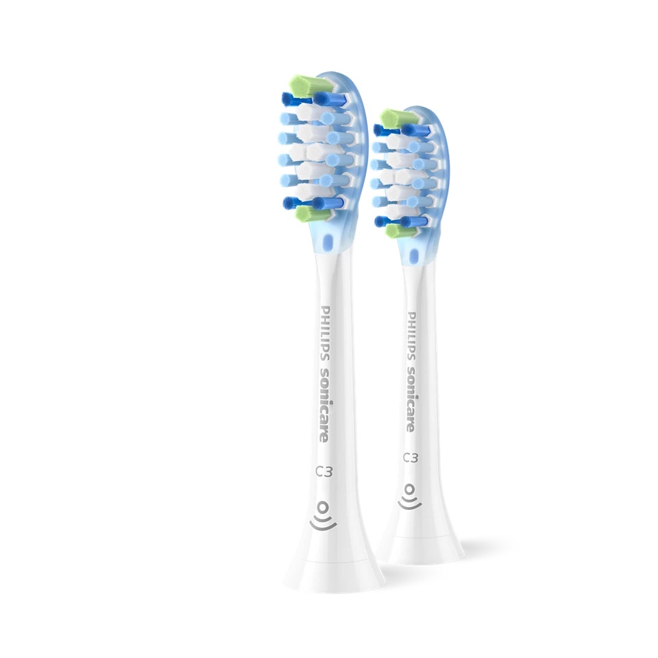 Philips - Replacement brush heads - HX9042/87 Sonicare Premium Plaque Defence - Heads - For adults - Number of brush heads included 2 - White