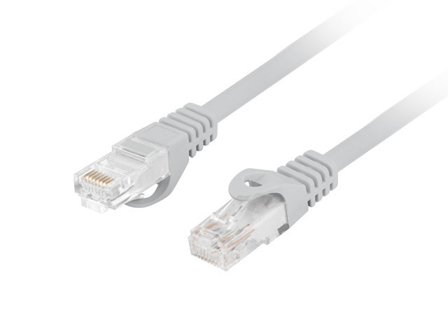 Lanberg - Patchcord Cat.6 UTP LSZH CU - PCU6-10CU-1000-S - 10 m - Grey