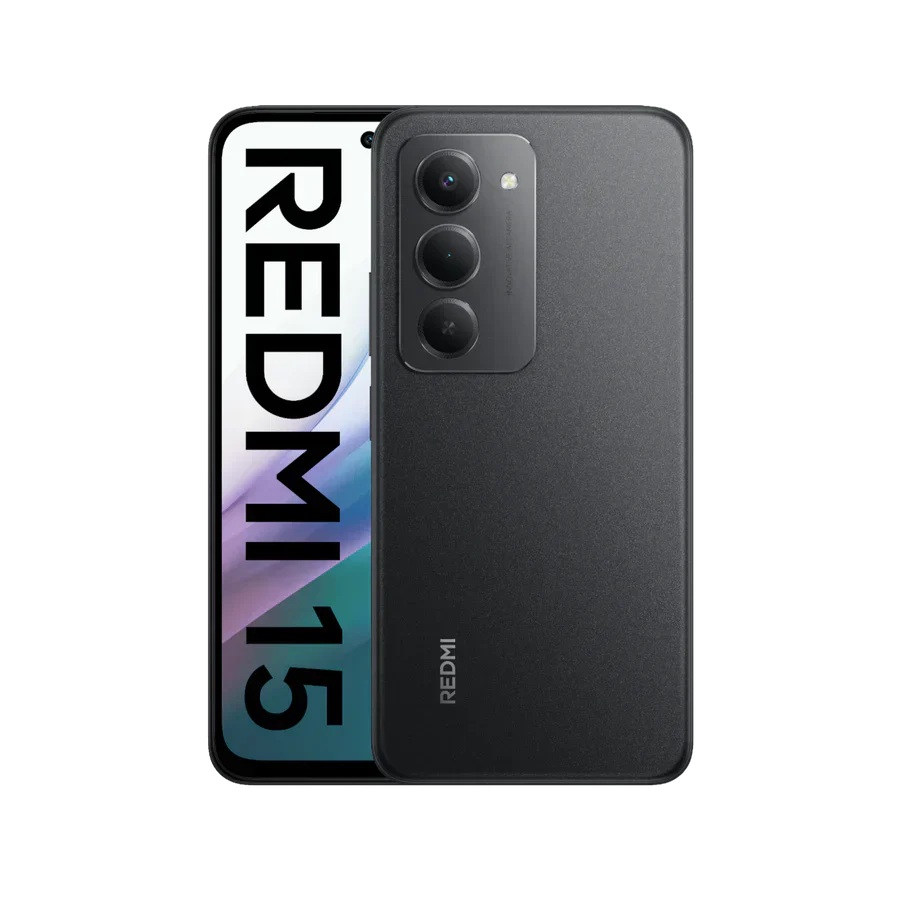Xiaomi - Redmi - 15 - Midnight Black - 6.9 " - IPS LCD - 1080 x 2340 pixels - Qualcomm - Internal RAM 4 GB - 128 GB - Dual SIM - 5G - Main camera resolution 50 MP - Secondary camera resolution 8 MP - Android - 15 - 7000 mAh