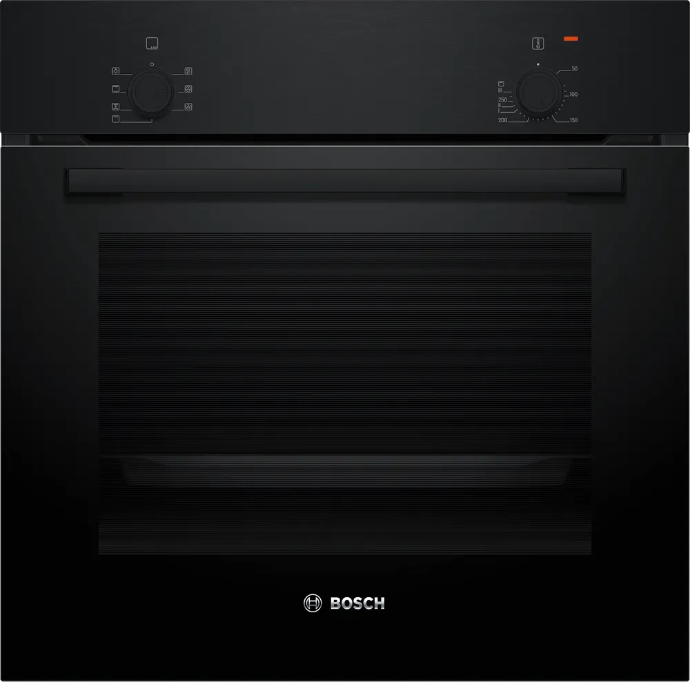 Bosch Oven - HBF010BA1 - 66 L - Electric - Manual - Knobs - Height 59.5 cm - Width 59.4 cm - Black