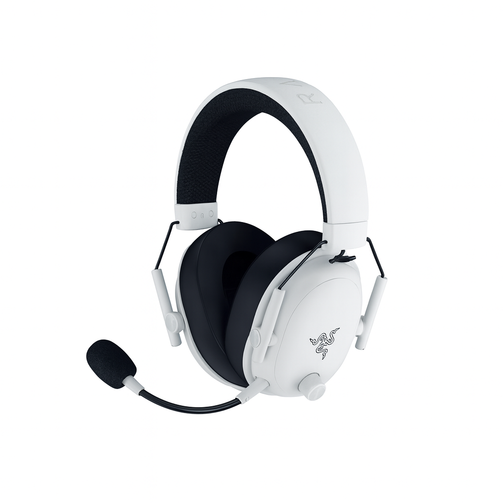 Razer - Gaming Headset - BlackShark V3 - Wireless/Wired - Over-Ear - Microphone - White - Wireless