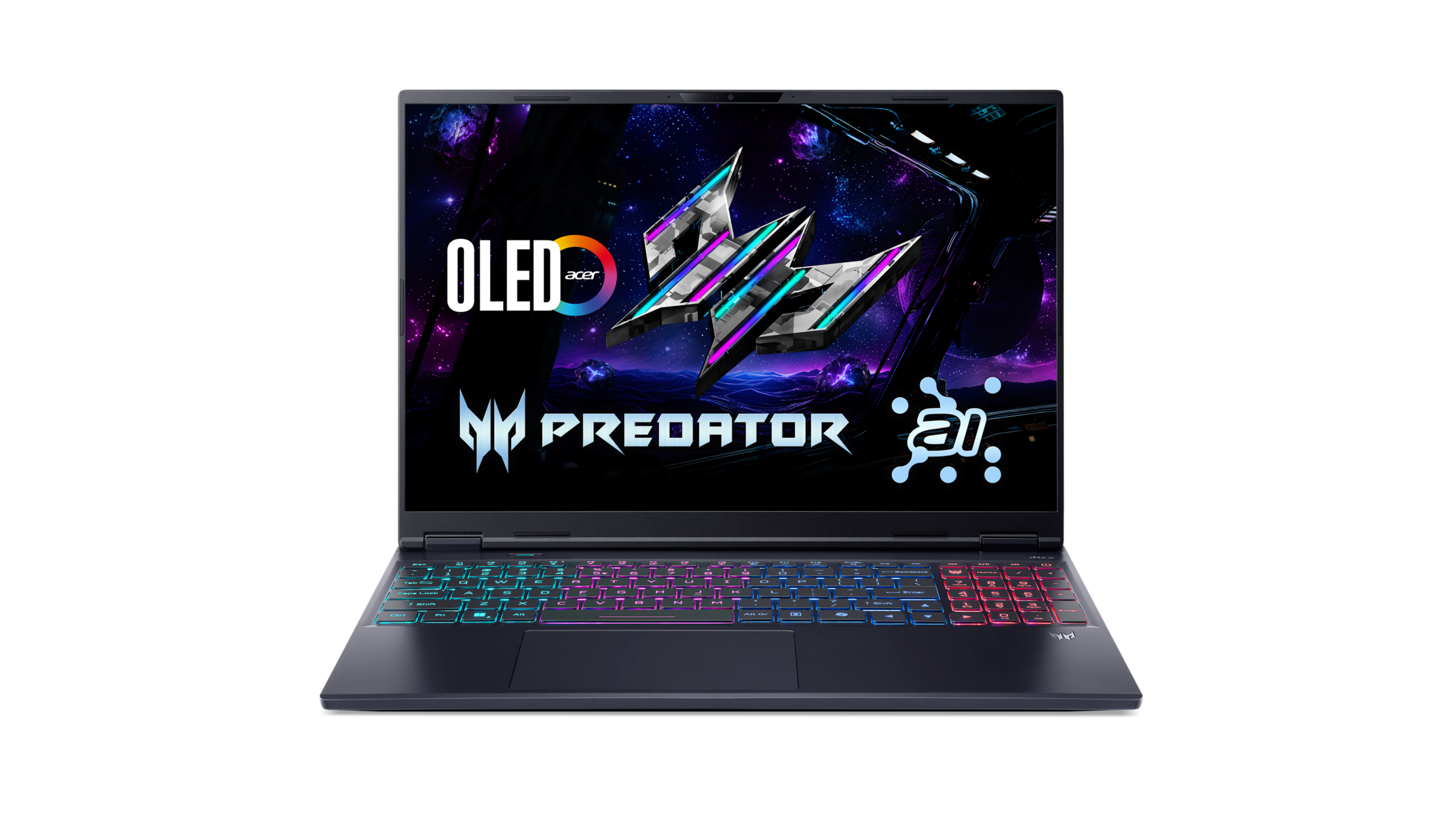 Acer - Predator Helios Neo 16S AI PHN16S-71-7556 - Abyssal Black - 16 " - OLED - WQXGA - 2560 x 1600 pixels - Intel Core Ultra 7 - 255HX - 16 GB - DDR5 - Solid-state drive capacity 1000 GB - NVIDIA GeForce RTX 5060 - GDDR7 - 8 GB - Windows 11 Home - 802.1