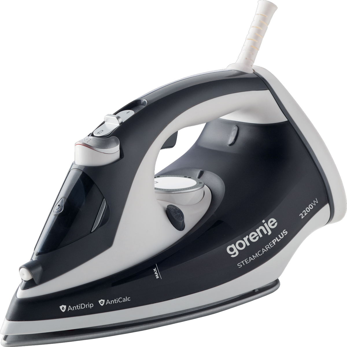Gorenje - SIH2200DGT - Steam Iron - 2200 W - Water tank capacity 280 ml - Continuous steam 30 g/min - Steam boost performance 90 g/min