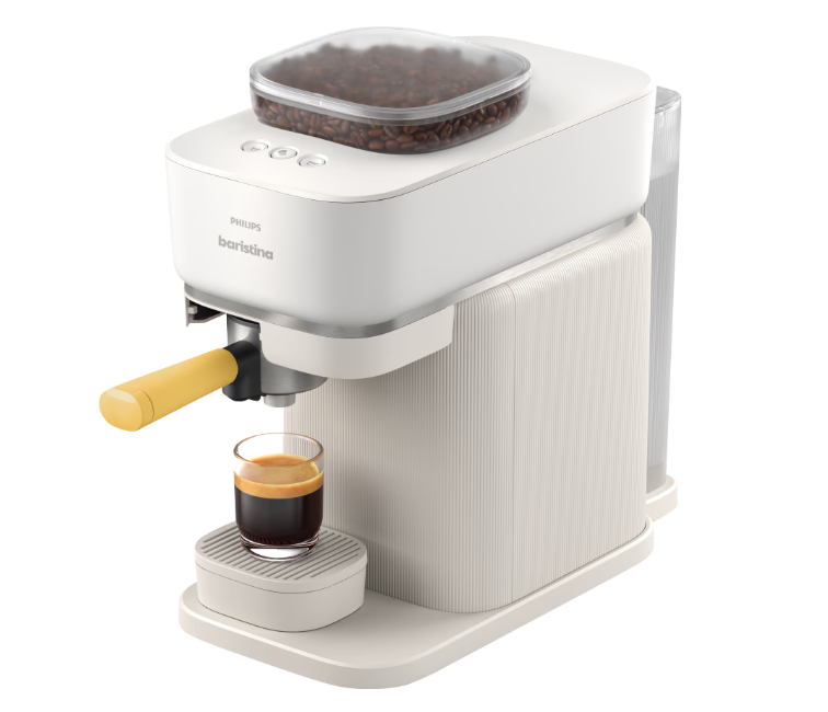 Philips Coffee maker - BAR300/03 Baristina - Pump pressure 16 bar - Semi-automatic - 122.8 W - White
