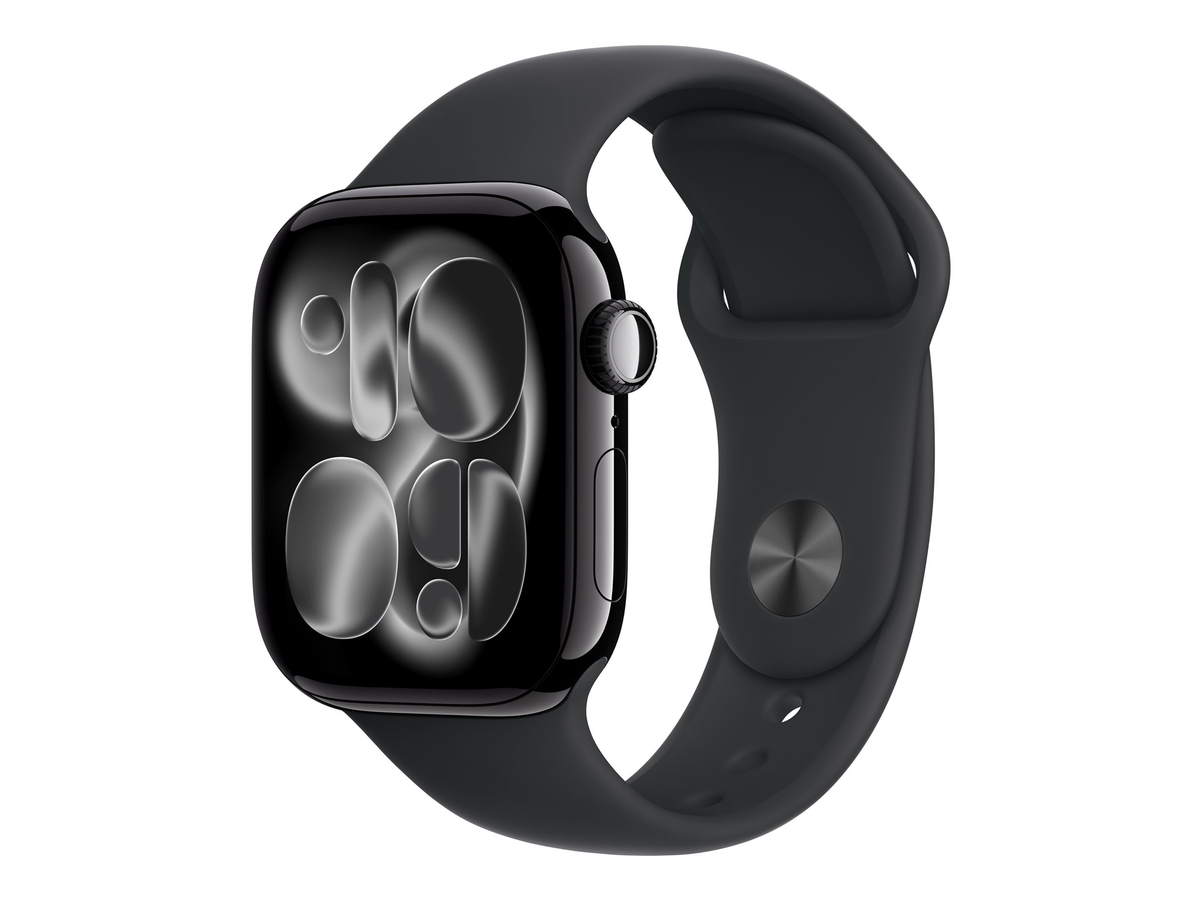Apple Watch Series 11 GPS 42mm Jet Black Aluminium Case with Black Sport Band - S/M - Apple