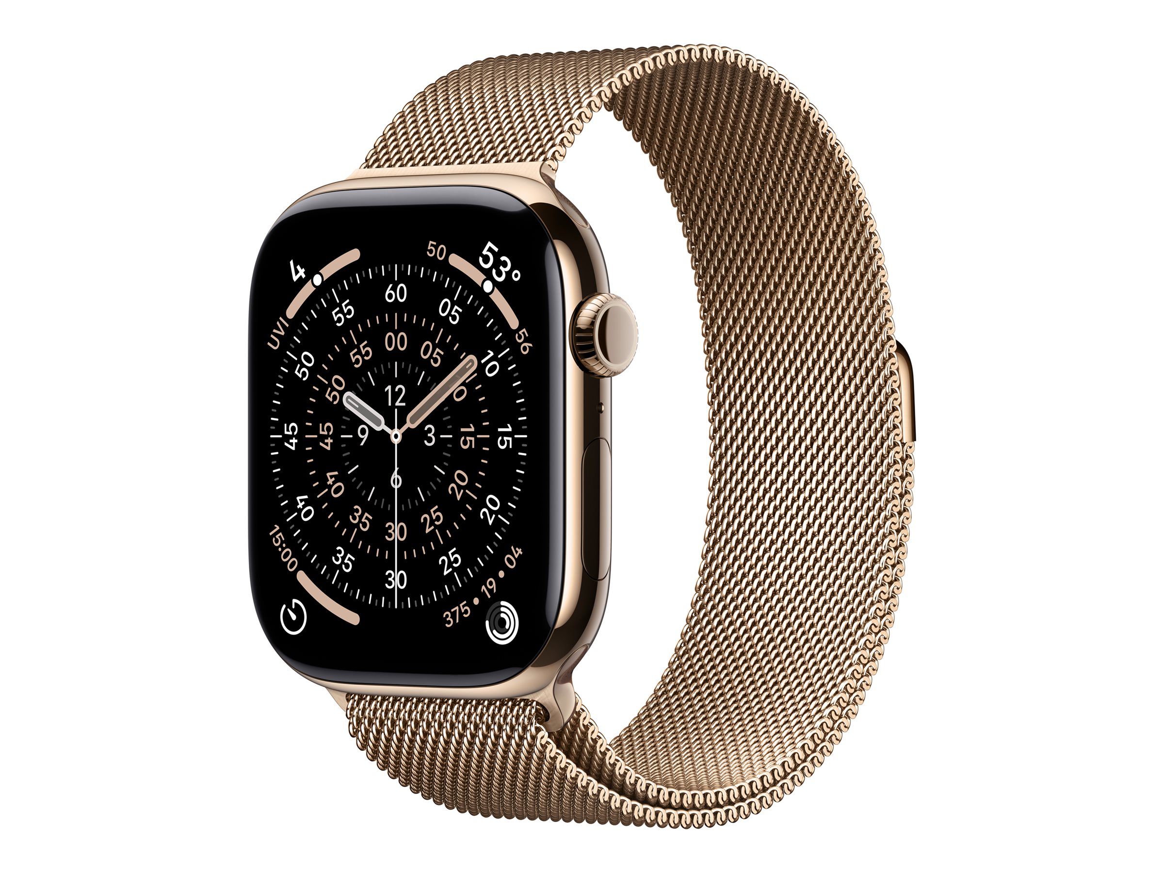 Apple Watch Series 11 - Smart watch - GPS (satellite) - LTPO OLED Always-On Retina display - Waterproof - Gold Titanium