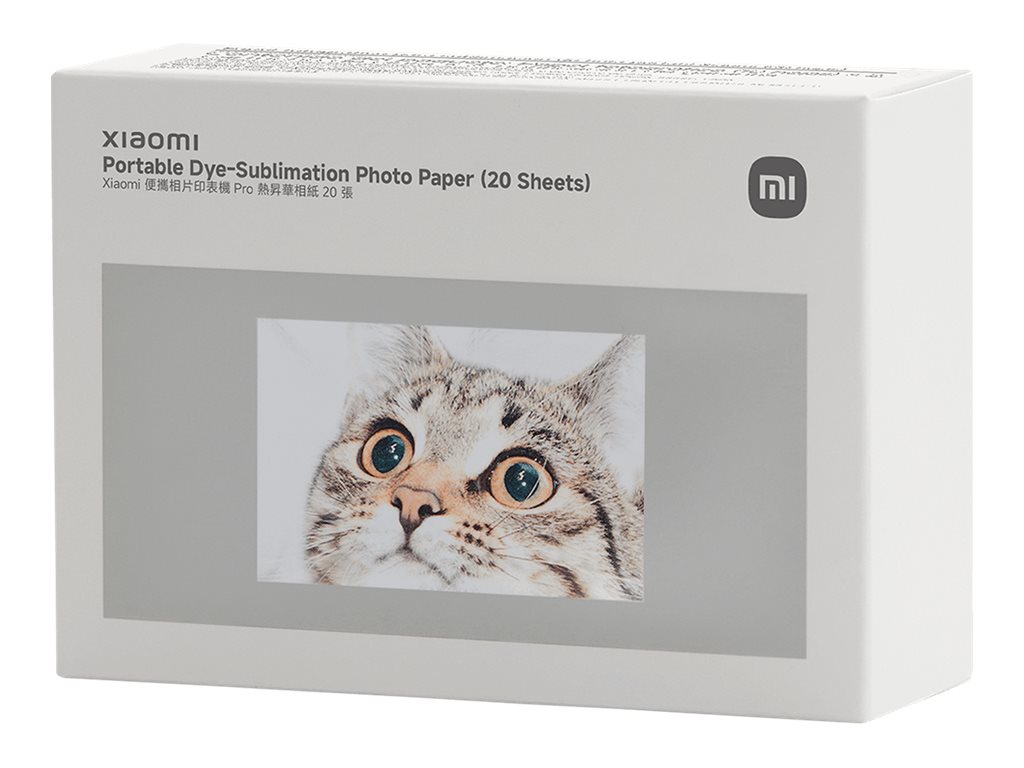 Xiaomi Portable Dye-Sublimation Photo Paper (20 Sheets) - 2x3-inch