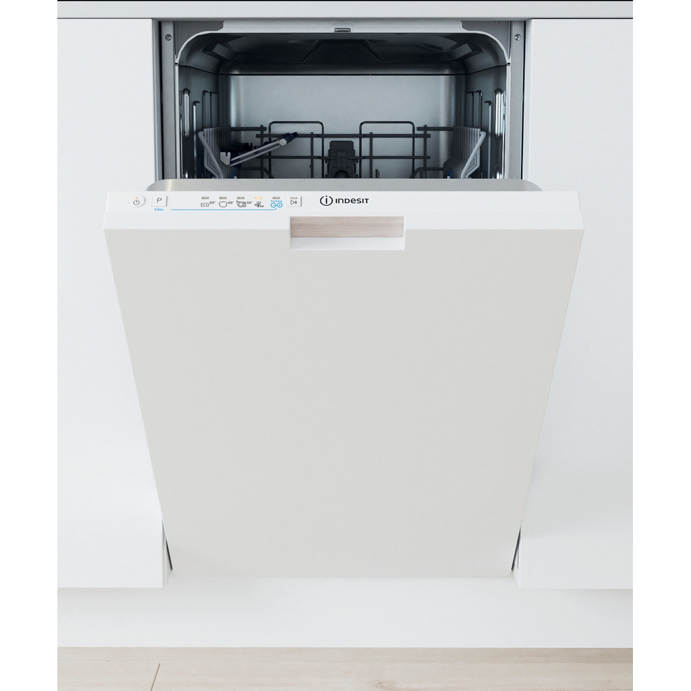 INDESIT Dishwasher - IN2ID10CS80 - Built-in - Width 44.8 cm - Number of place settings 10 - Number of programs 5 - Energy efficiency class D - White
