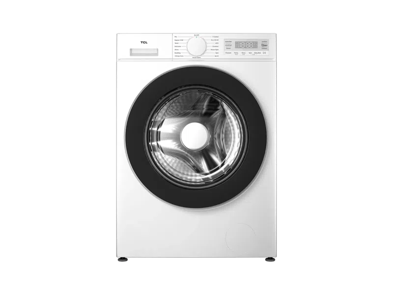 TCL Washing machine - FF0844WA0 - Energy efficiency class A - Front loading - Washing capacity 8 kg - 1400 RPM - Depth 52 cm - Width 60 cm - Display - LED - Steam function - Wi-Fi - White