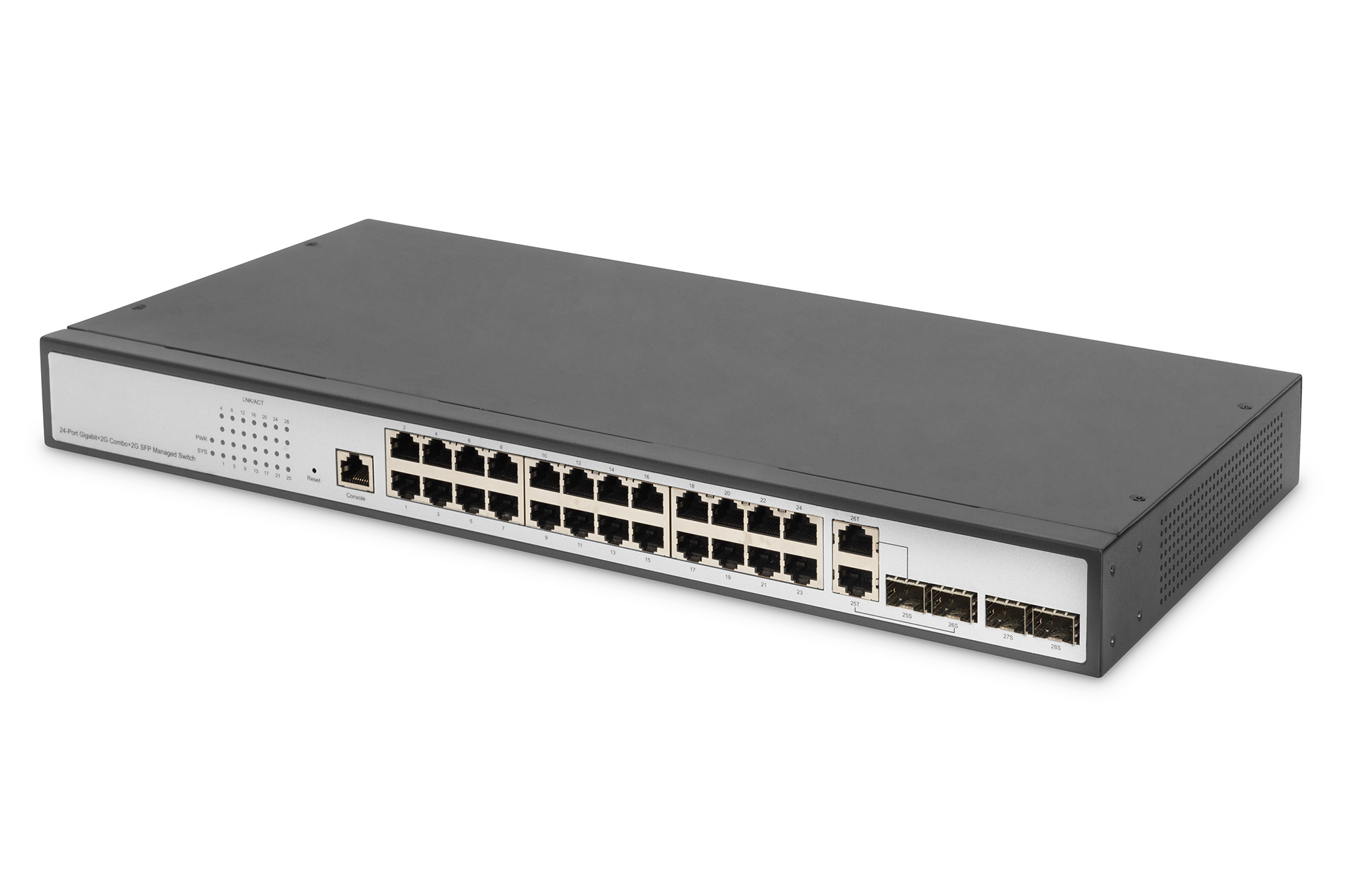Digitus 24-Port Gigabit Switch - DN-80221-3 - Managed L2 - Desktop/Wall-mountable