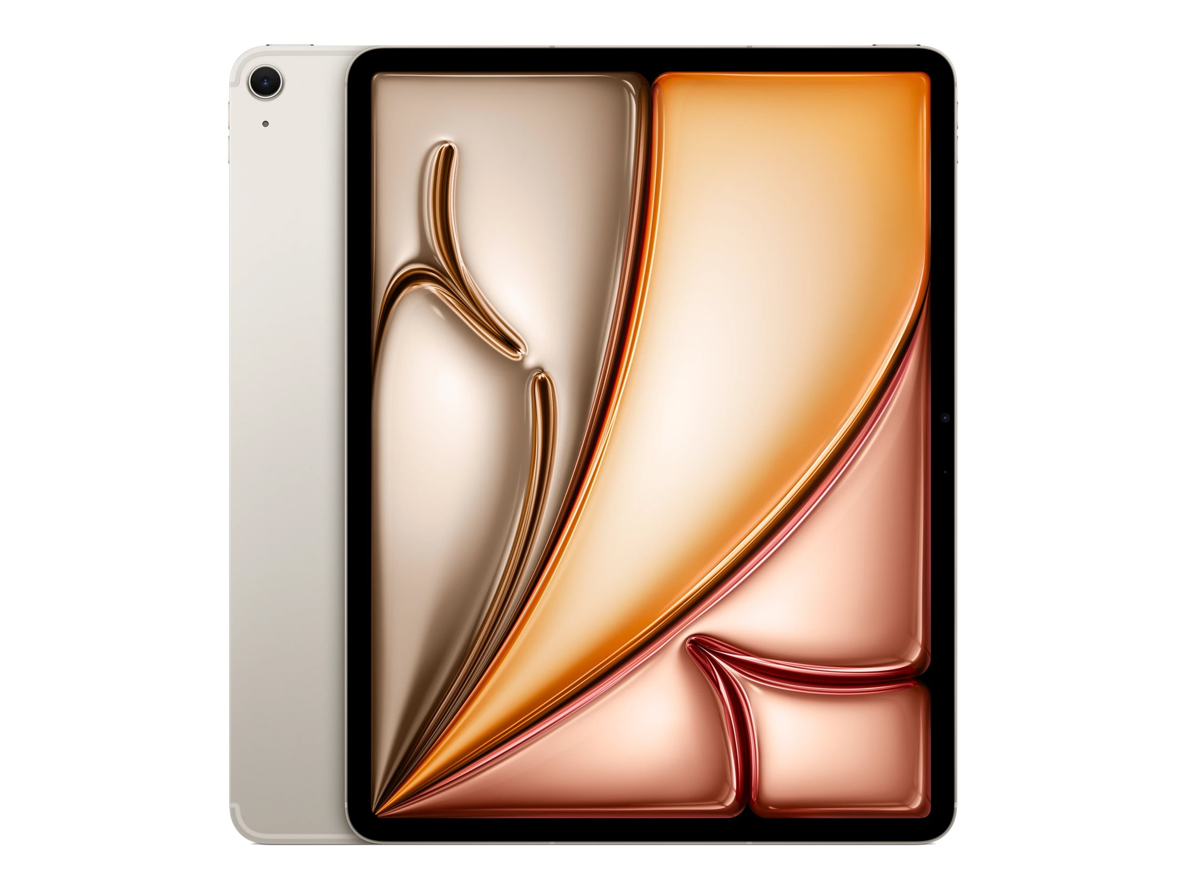 Apple - iPad Air Wi-Fi + Cellular - Starlight - 13 " - 2732 x 2048 pixels - IPS - Apple - 12 GB - M4 - 256 GB - 3G - 4G - 5G - Wi-Fi - Front camera - 12 MP - Rear camera - 12 MP - Bluetooth - 6.0 - iPadOS - 26