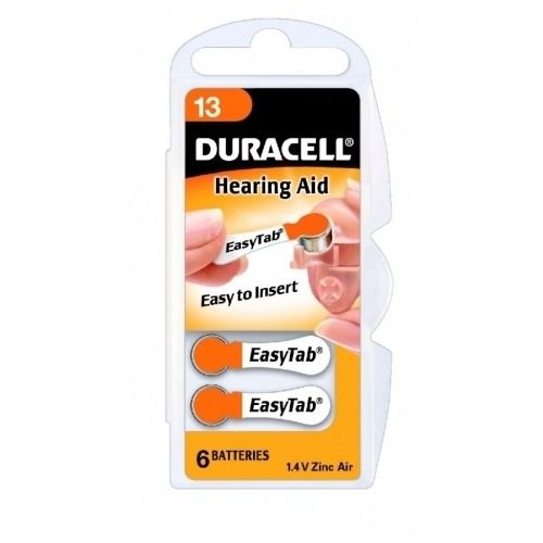 Duracell A13/DA13/ZL13 - Zinc air cells - 6 pc(s)