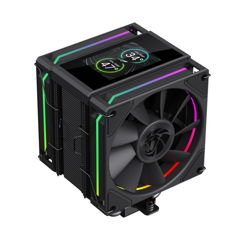 Gamemax CPU Air Cooler - SIGMA 620 LCD BK - Black