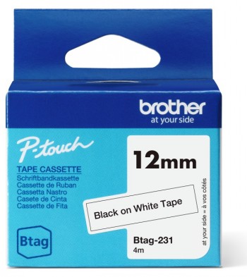 Brother BTAG-231 - Black on White - Btag