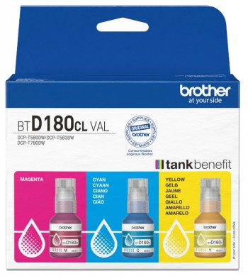 Brother BTD180CL - Ink refill - Yellow, Cyan, Magenta