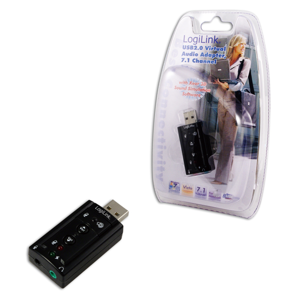 Logilink - USB Audio adapter, 7.1 sound effect