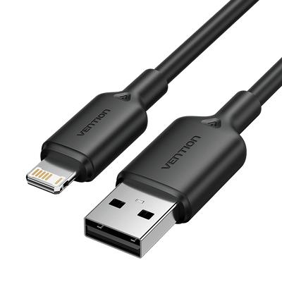 CABLE USB2.0 TO LIGHTNING/2M BLACK LAMBH VENTION