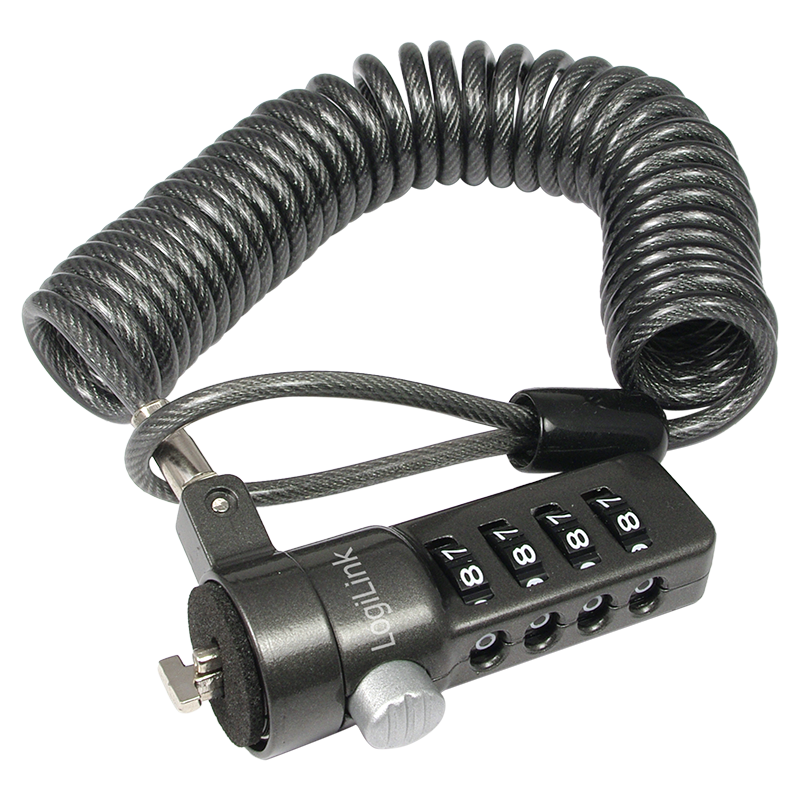 Logilink NBS004,  Notebook Coil Cable Lock, black