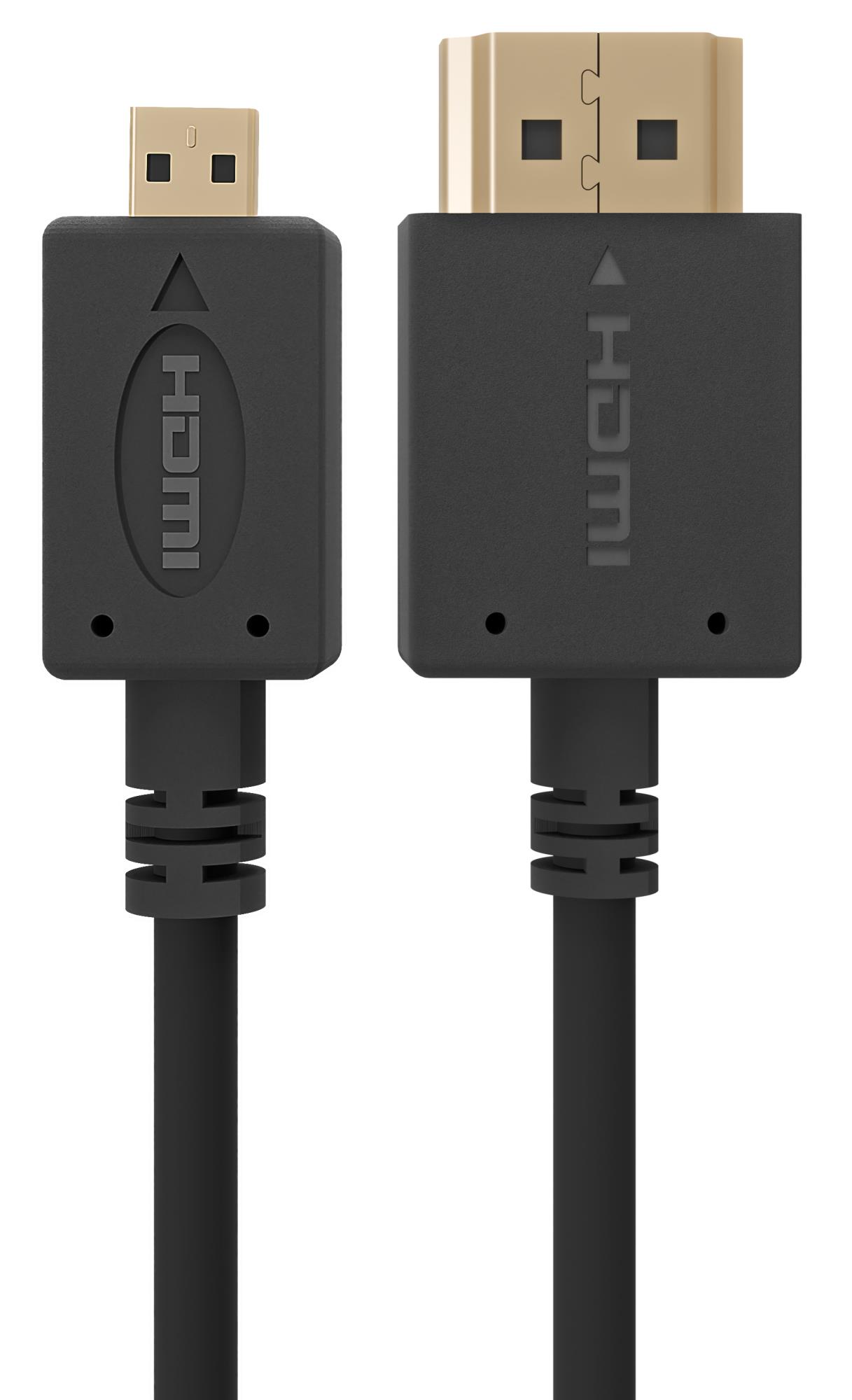 CABLE HDMI-MICRO HDMI 3M V.2.0/BLK CC-HDMID-10 GEMBIRD