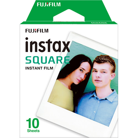 Fujifilm - Instax Square Instant Film - Glossy - Quantity 10