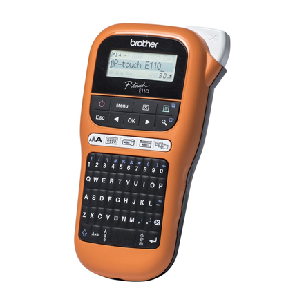Brother PTE110VP - Thermal - Label Printer - Orange