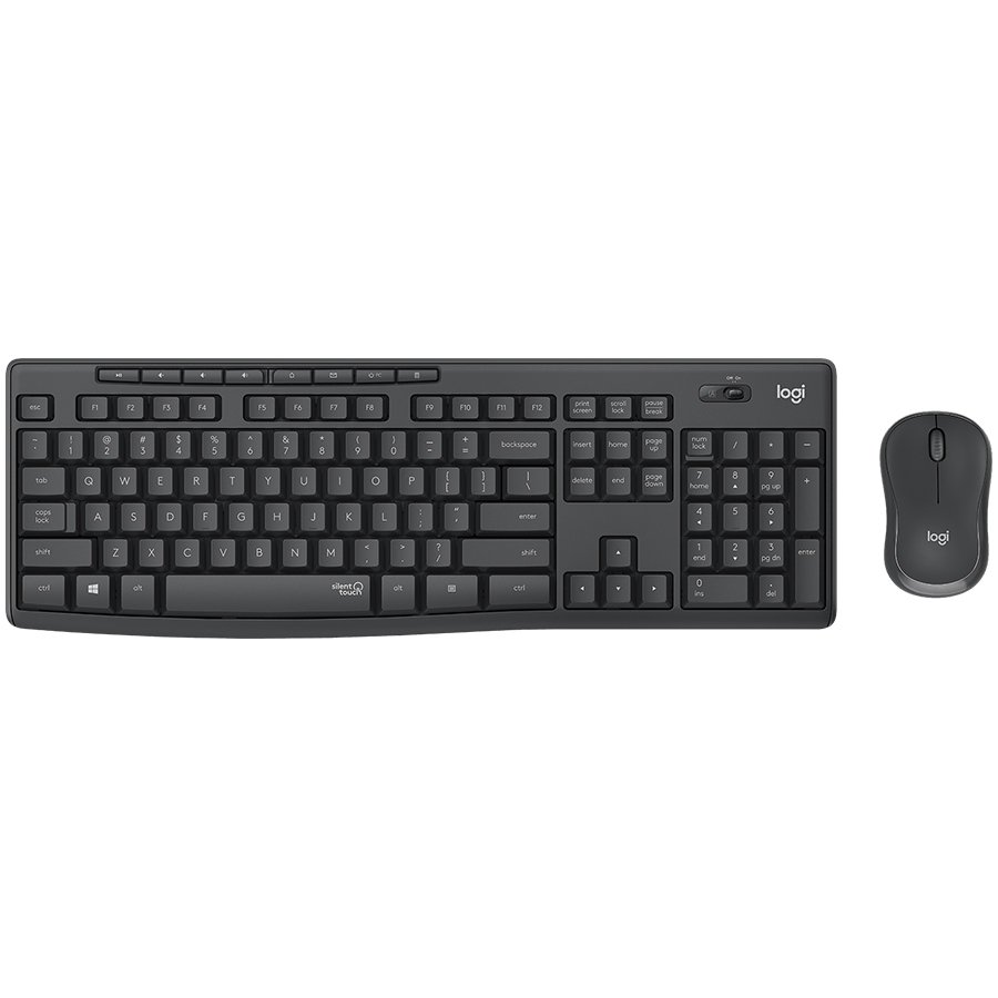 LOGITECH MK295 Silent Wireless Combo - GRAPHITE - NORDIC