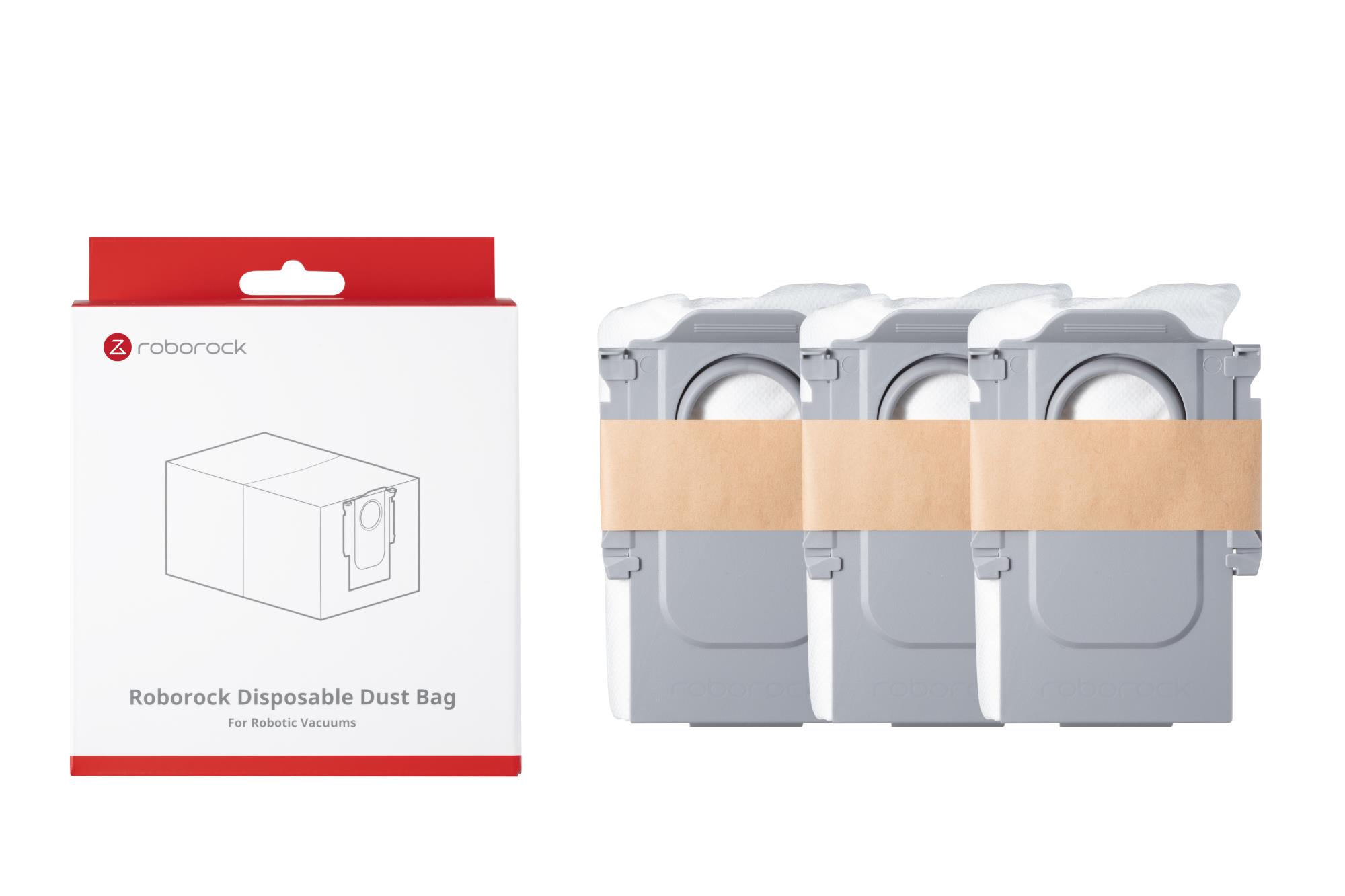 Vacuum Cleaner Accessory|ROBOROCK|Disposable Dust bag|For Qrevo/Qrevo MaxV/S8 MaxV Ultra/Qrevo S/Qrevo Pro/Qrevo Plus/Qrevo Curv/Qrevo Edge/Saros 10R/Saros Z70/Saros 10/Vivian S/Vivian SC/QR 798/Qrevo 5AE/Qrevo Curv 5A1/Qrevo Edge 5V1/QR 798/Qrevo Curv 2 